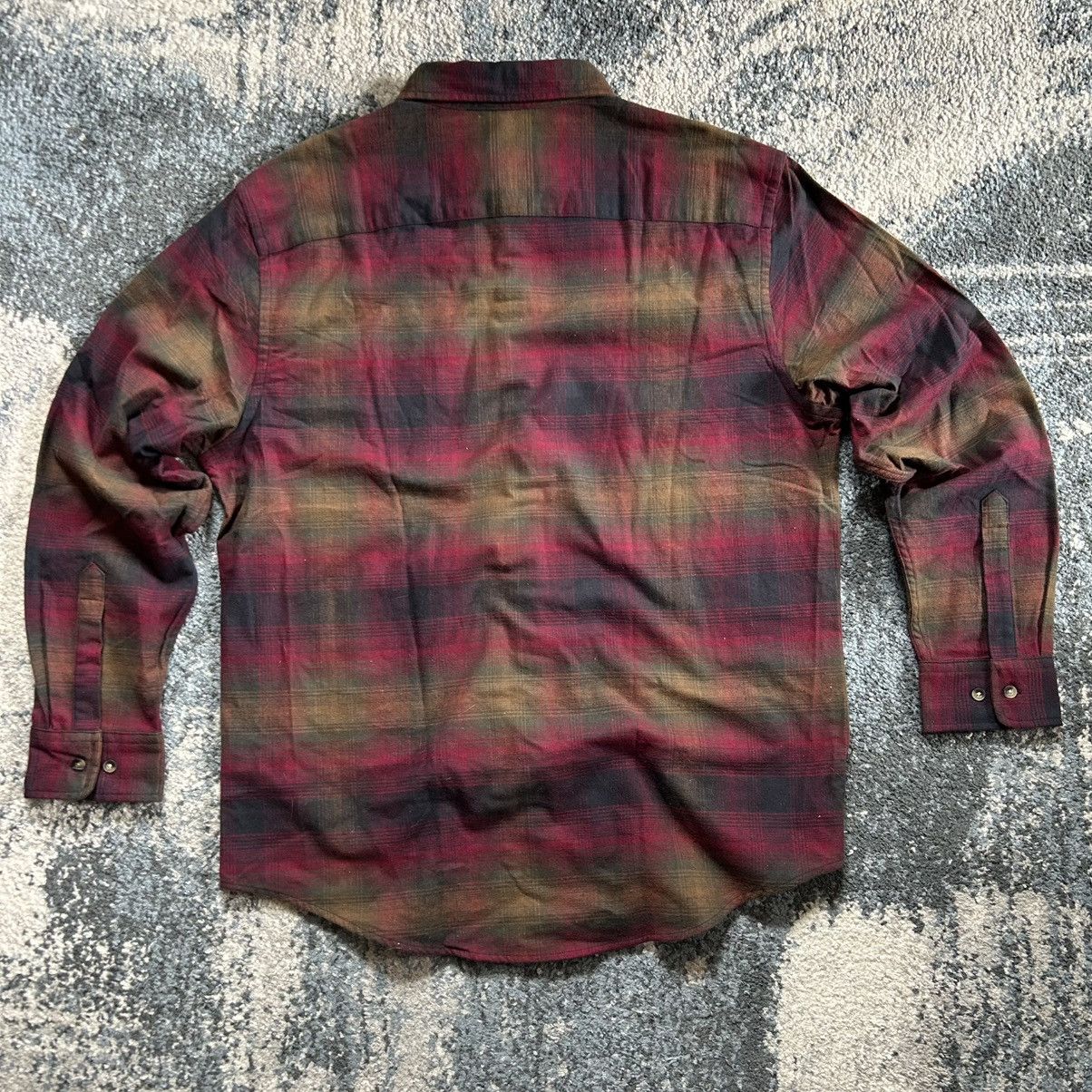 Pendleton HEAVYWEiGHT MASON FLANNEL BUTTON DOWN TAN COYOTE RASPBERRY Size US L / EU 52-54 / 3 - 9 Thumbnail