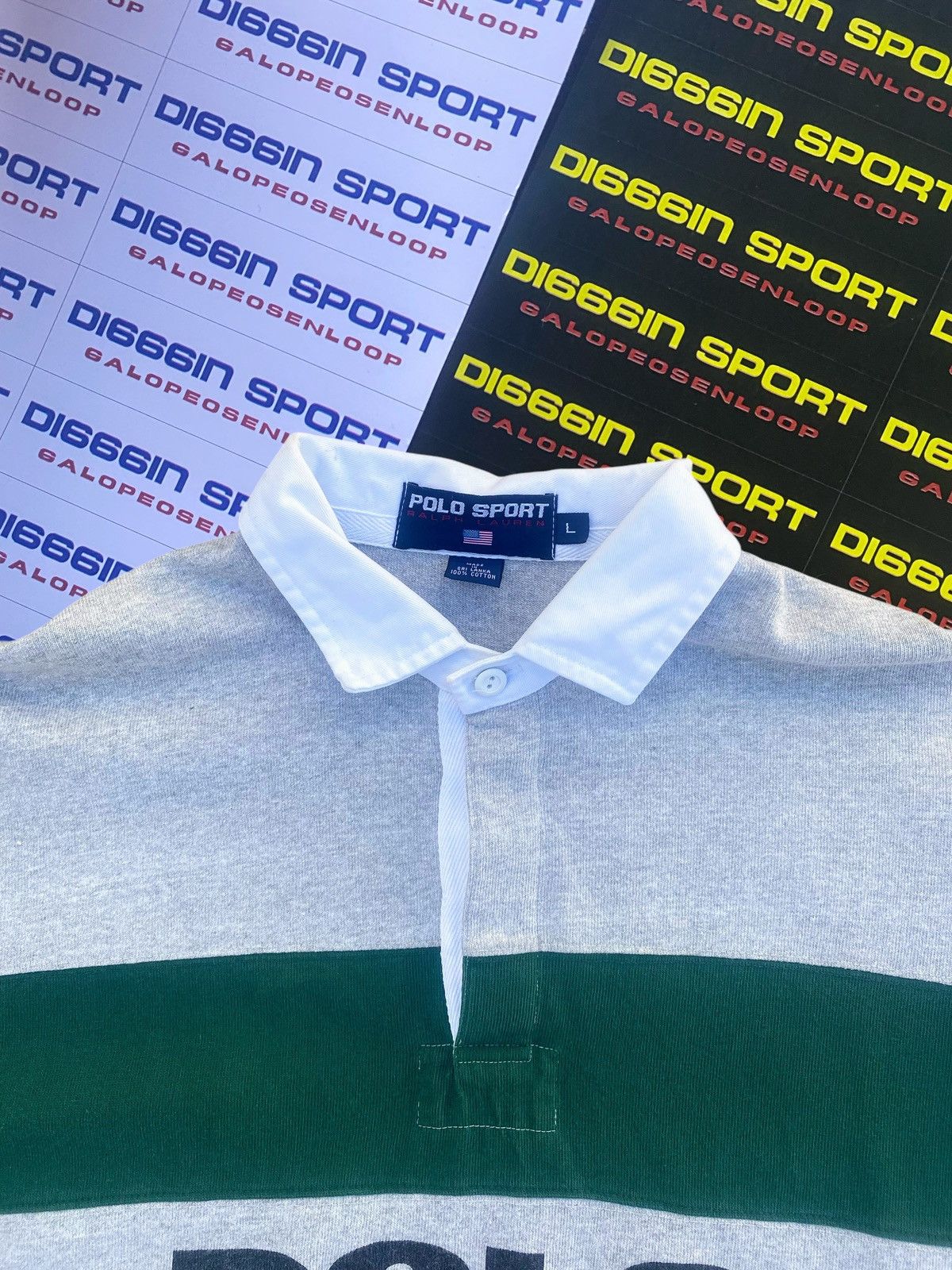 Lo Life × Polo Ralph Lauren Rare Vintage Polo Sport Spellout Rugby Polo XL Size US XL / EU 56 / 4 - 5 Thumbnail