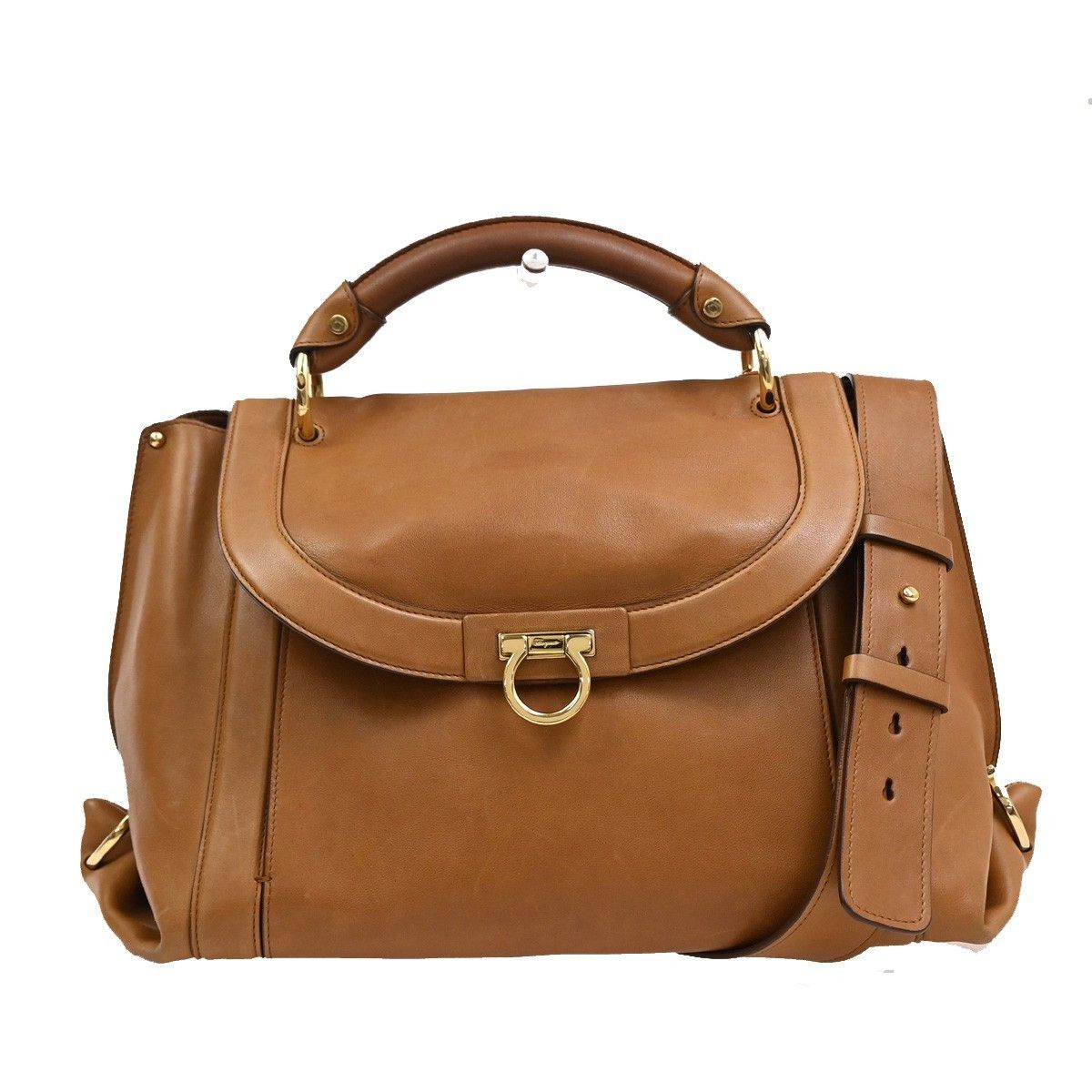 Salvatore Ferragamo Salvatore Ferragamo Suzanna Satchel Smooth Leather Size ONE SIZE - 1 Thumbnail