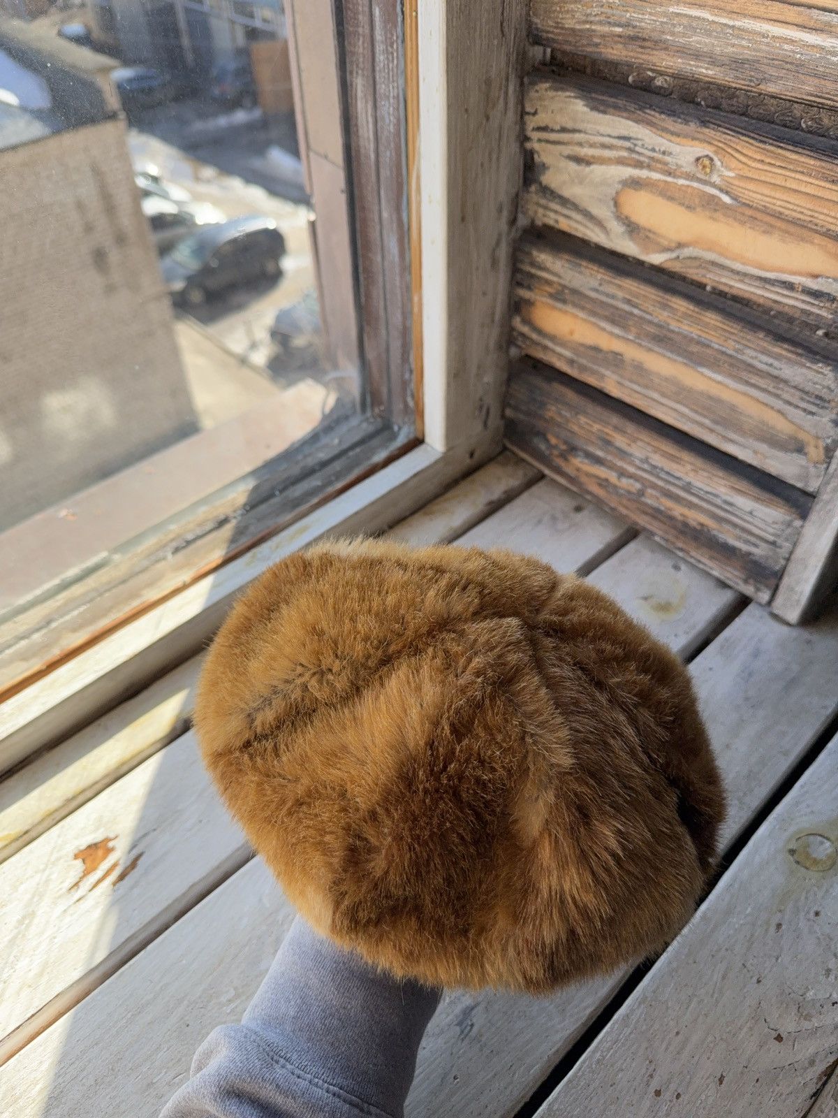 Japanese Brand 90s Vintage Brown Fur Beret Hat Y2K Russian Style Unisex Size ONE SIZE - 4 Thumbnail