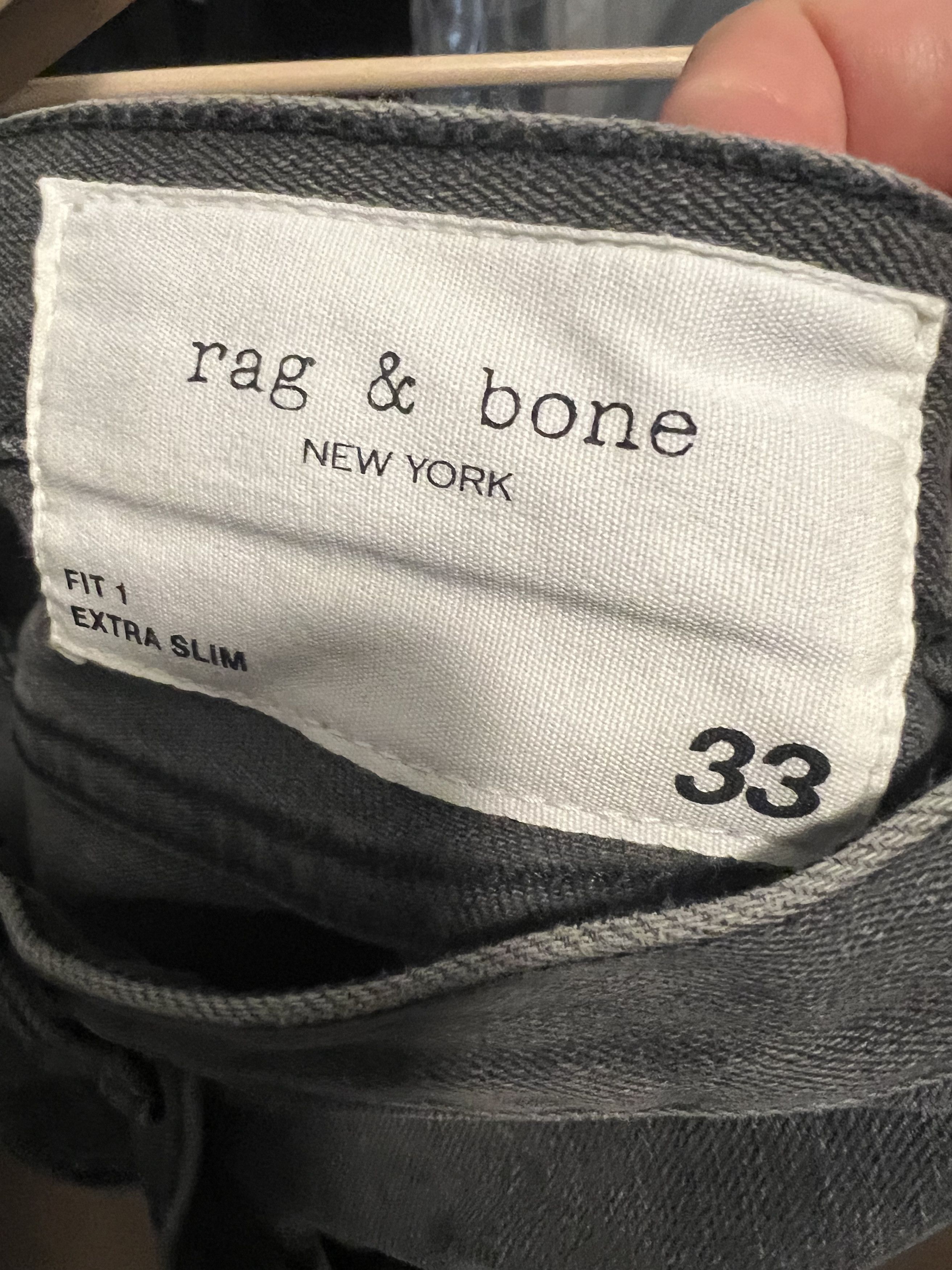 Rag & Bone Rag & Bone Fit 1 Extra Slim Jeans - Size US33 Size US 33 - 4 Thumbnail