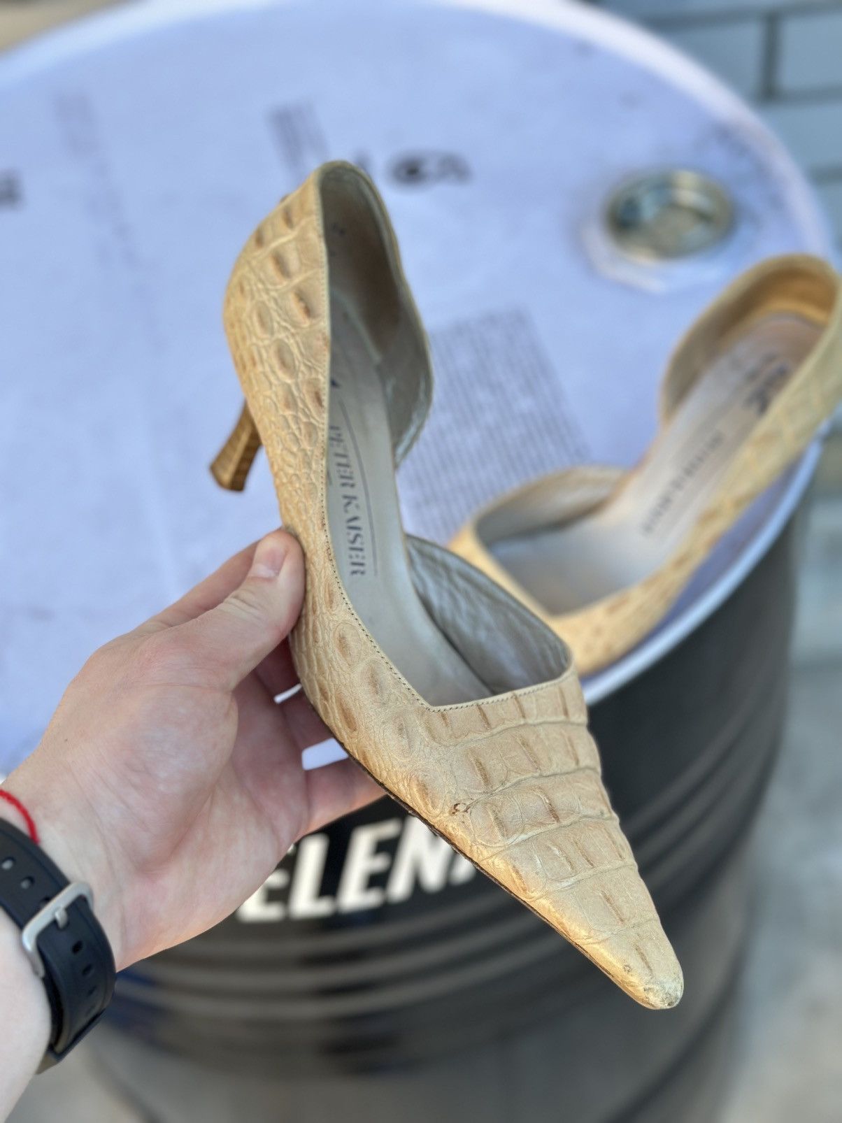 Japanese Brand × Leather Vintage Peter Kaiser Heels Japanese Style Y2K 00s USA Size US 5 / IT 35 - 1 Thumbnail