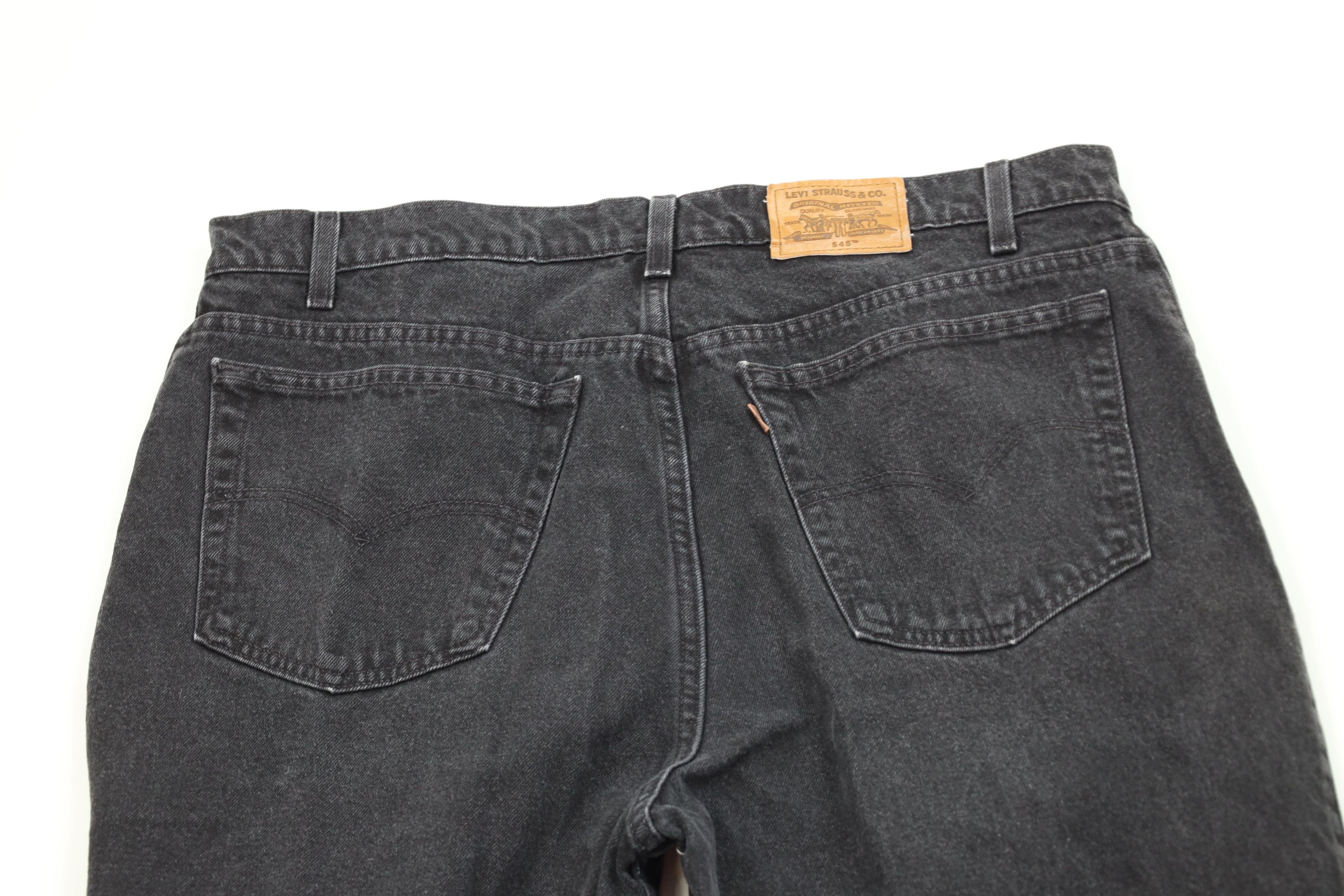 Levi's Vintage 90s Levis 545 Loose Fit Denim Jeans Black Cotton Size US 38 / EU 54 - 9 Thumbnail