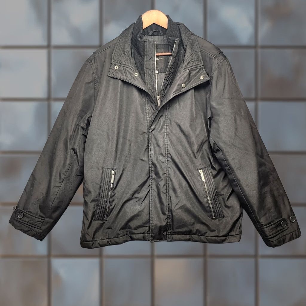 London Fog London Fog Coat Mens Large Black Zip Snap Chores Workwear Fall Winter Mens Size US L / EU 52-54 / 3 - 1 Thumbnail