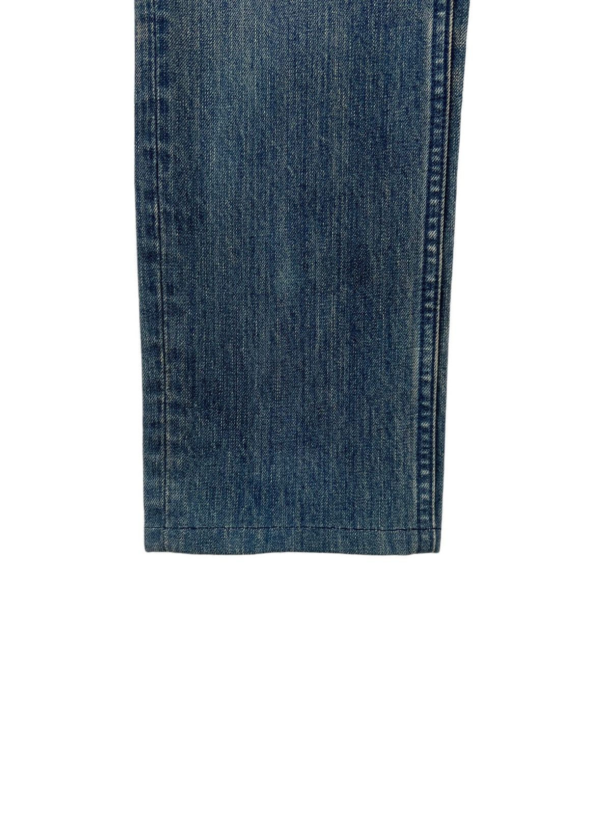 Japanese Brand Vintage Pledge Japan Distressed Muddy Denim Slim Jeans Size US 31 - 11 Thumbnail