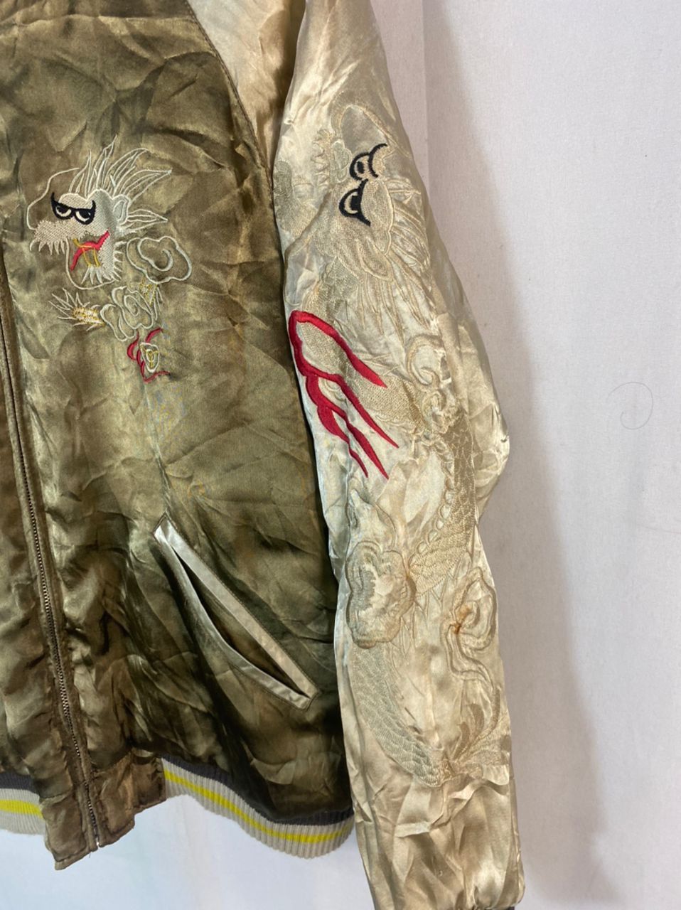 Japanese Brand × Vintage Rare🔥vintage Sukajan reversible rayon jacket by pin ball Size US M / EU 48-50 / 2 - 13 Thumbnail