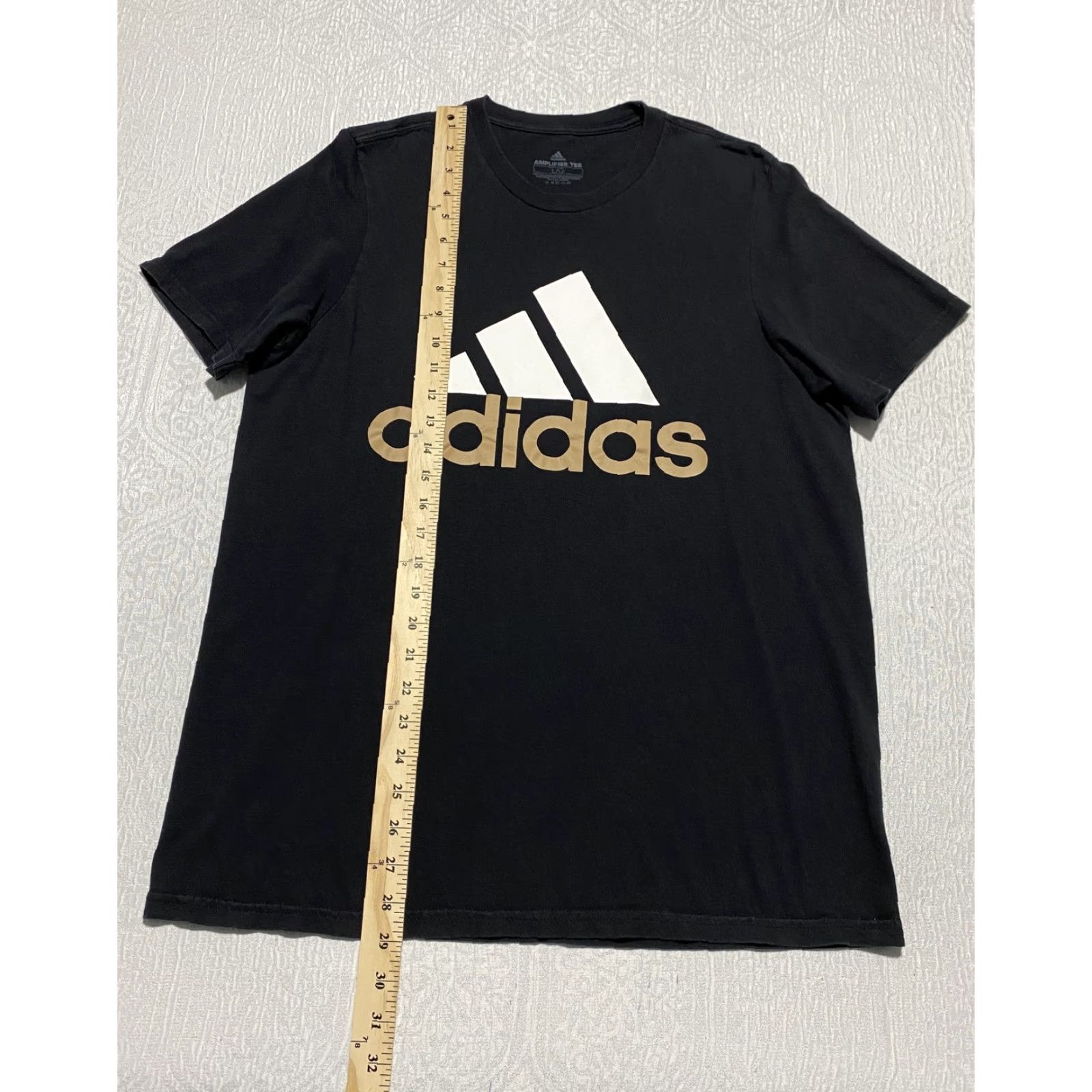 Adidas Adidas Shirt Mens Large Black Amplifier Tee Crewneck Active Logo Athletic Cotton Size US L / EU 52-54 / 3 - 3 Thumbnail