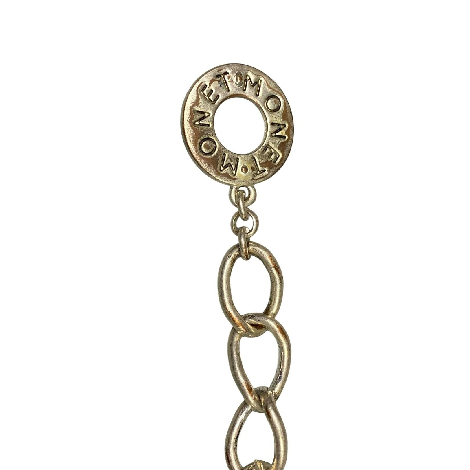 Monet Vintage Monet Silver-Tone Chain Link Bracelet With Toggle Cl Size ONE SIZE - 5 Thumbnail