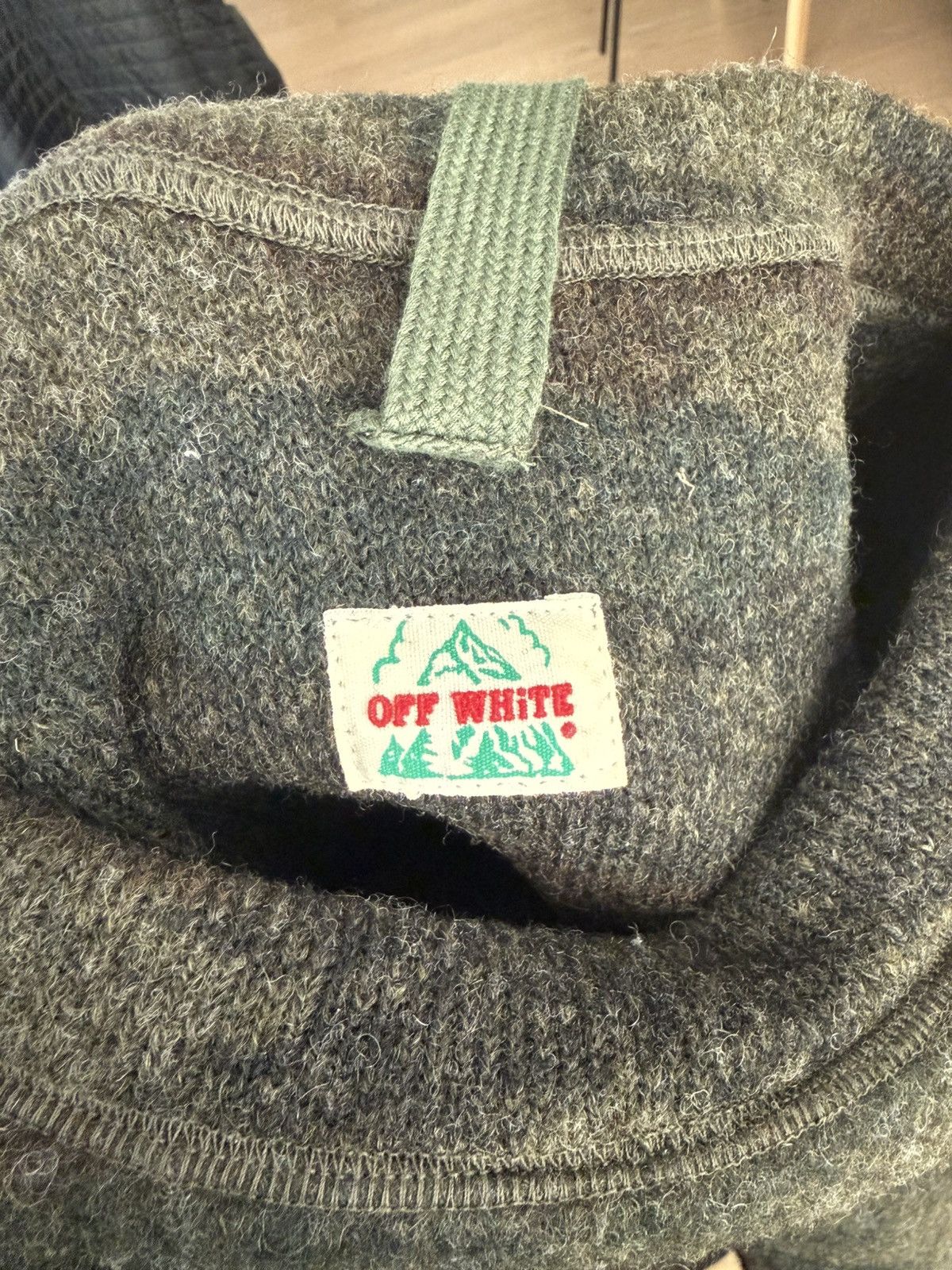 Off-White Off-White Diagonal Stripe Wool Crewneck Sweatshirt Size US M / EU 48-50 / 2 - 7 Thumbnail
