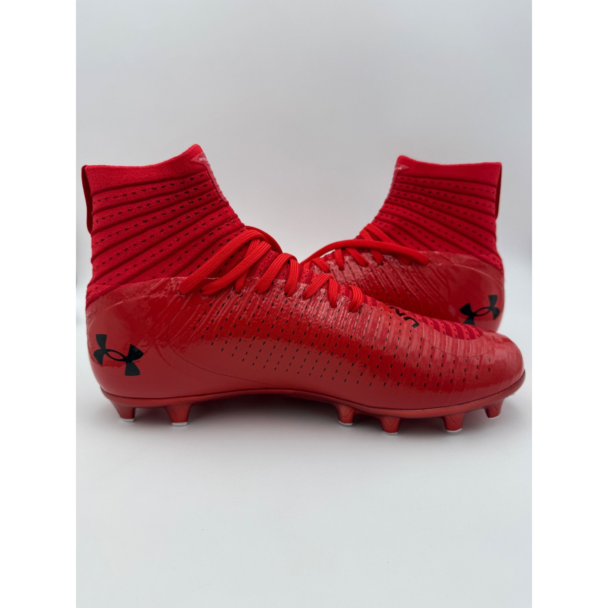 Under Armour Size 10.5 - Under Armour Highlight 2 MC Knit Red Football Cl Size US 10.5 / EU 43-44 - 4 Thumbnail