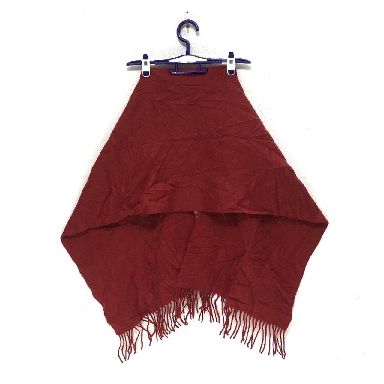 Perry Ellis PERRY ELLIS Solid Red Scarf Fringes Hijab Size ONE SIZE - 1 Thumbnail