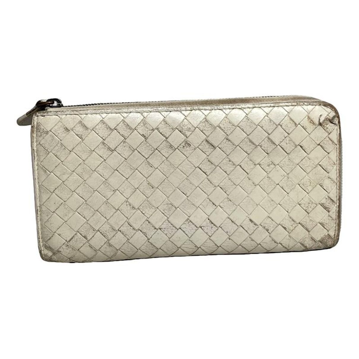 Bottega Veneta Intrecciato White Leather Wallet Size ONE SIZE - 1 Thumbnail