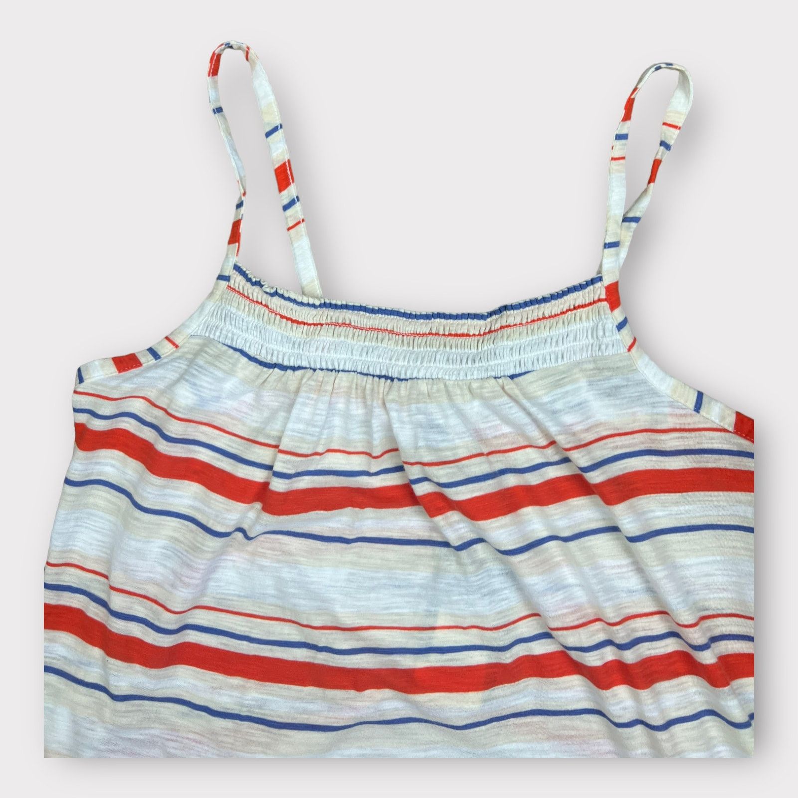 Target Basics Universal Thread | Spaghetti Strap Smocked Stripe Tank Top Size S / US 4 / IT 40 - 8 Thumbnail
