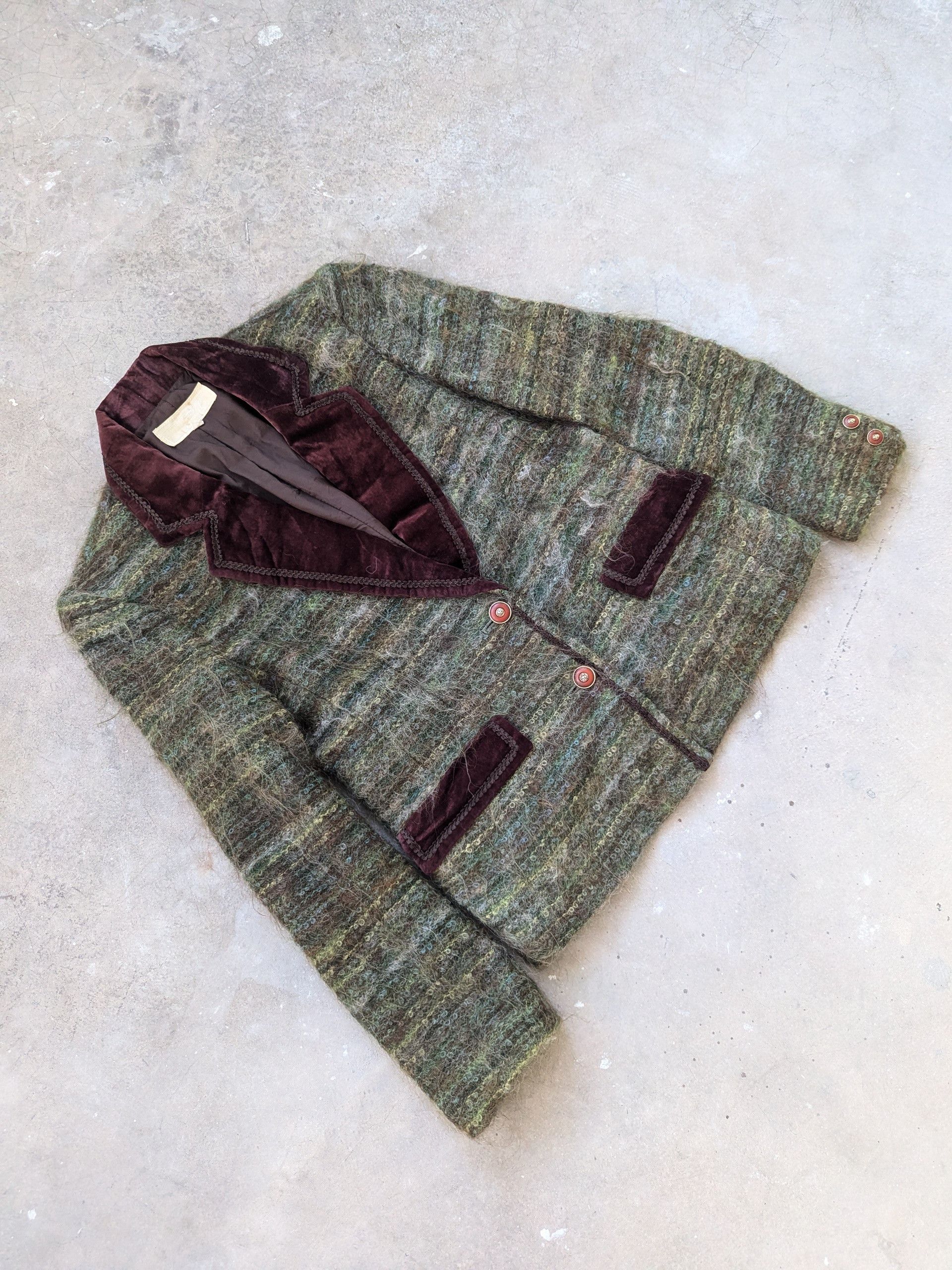 Japanese Brand × Le Grande Bleu (L.G.B.) × Vintage Vintage Wool Mohair Blazer Shaggy Size XS / US 0-2 / IT 36-38 - 3 Thumbnail