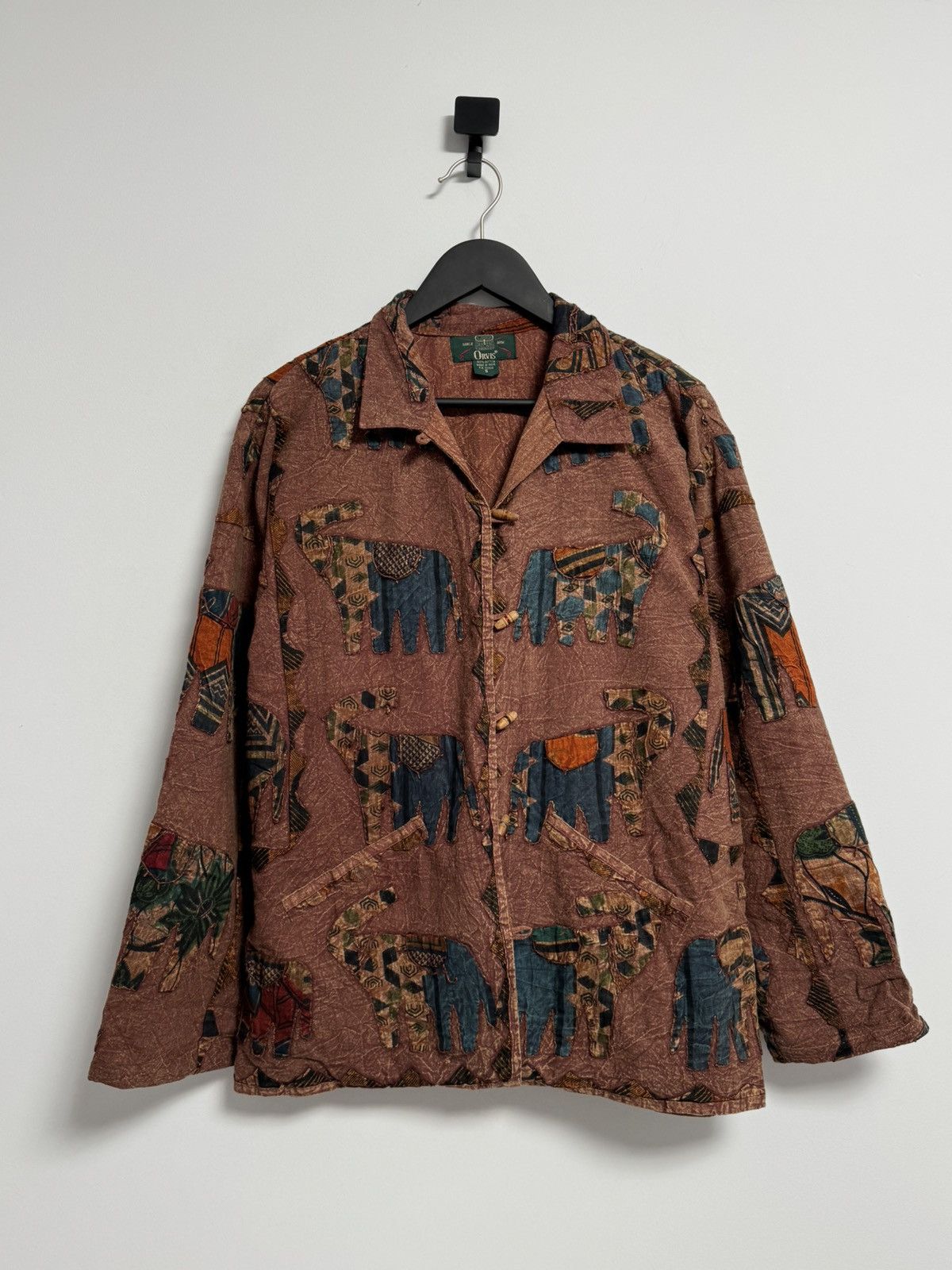 Orvis Vintage Orvis Jacket Women’s Brown Elephant Applique Size S / US 4 / IT 40 - 1 Thumbnail