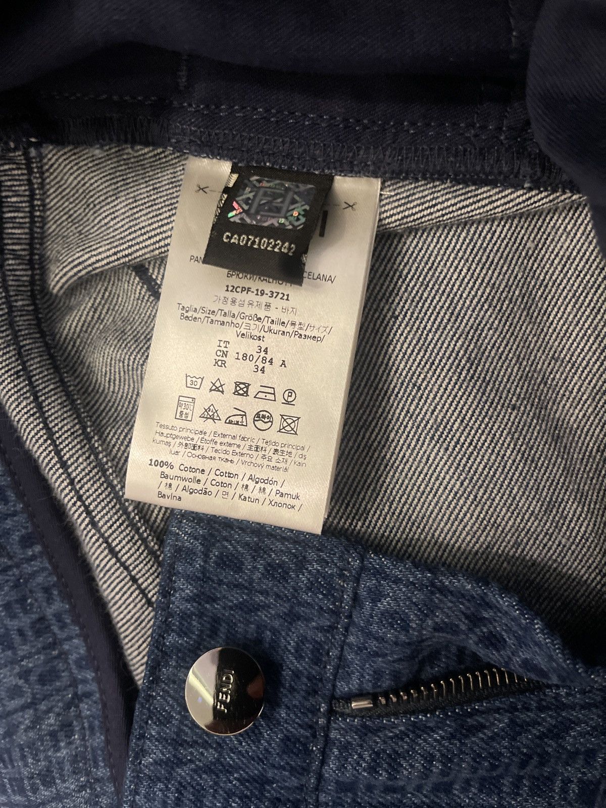 Fendi Fendi script denim jeans wide Size US 32 / EU 48 - 4 Thumbnail