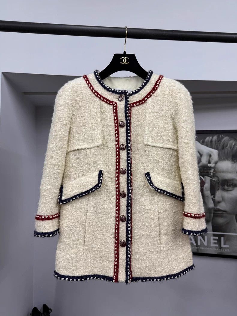 Chanel Chanel Preview series red and blue rolled-edge jacket Size XS / US 0-2 / IT 36-38 - 1 Thumbnail