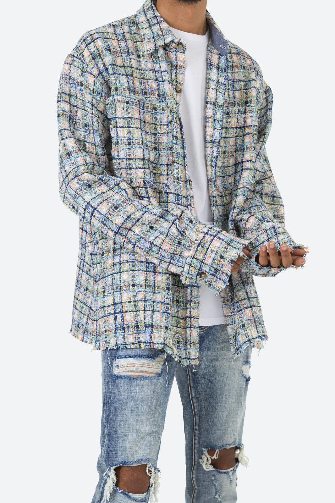 MNML mnml Oversized Raw Edge Flannel Size US S / EU 44-46 / 1 - 2 Thumbnail