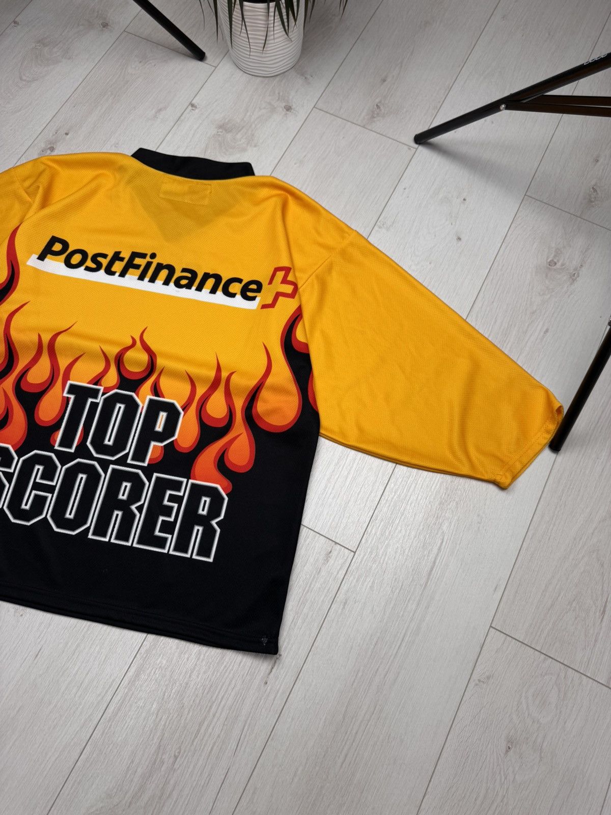 NHL Swiss Ice Hockey Top Scorer Flame 3/4 Sleeve Jersey Shirt Size US S / EU 44-46 / 1 - 8 Thumbnail