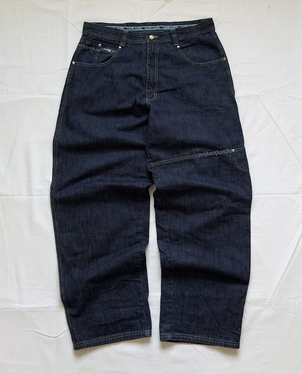 Pelle Pelle VINTAGE PELLE PELLE DENIM RAP BAGGY CARPENTER 90S RARE JEANS Size US 38 / EU 54 - 2 Thumbnail