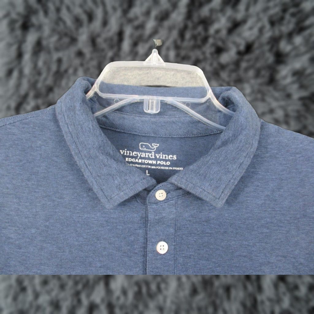 Vineyard Vines Vineyard Vines Polo Shirt Large Men Sky Blue Short Sleeve Stretch Buttons Shirt Men Blue Polo Size US L / EU 52-54 / 3 - 1 Thumbnail