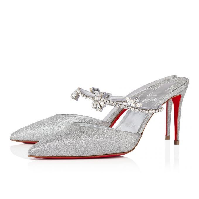 Christian Louboutin Planet Queen 85mm Silver Size US 8.5 / IT 38.5 - 1 Thumbnail