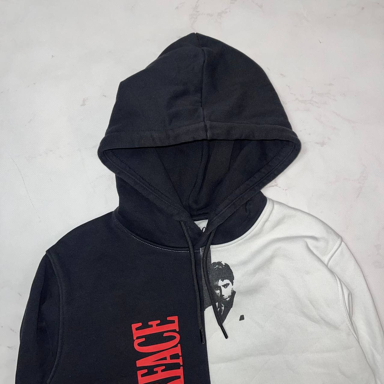 Vintage Scarface Split Sweater black/white Size US S / EU 44-46 / 1 - 6 Thumbnail