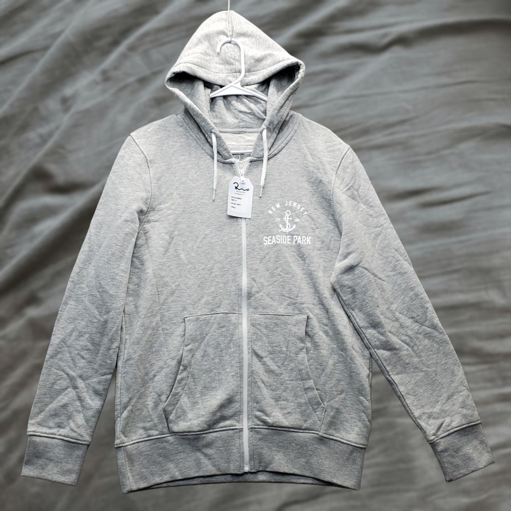 Vintage Ragwear Full Zip Hoodie Unisex S Gray Seaside Park Pockets ZH6324 Size US S / EU 44-46 / 1 - 1 Thumbnail
