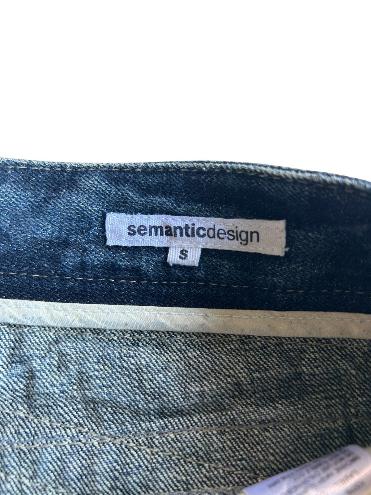 Kapital Flare Semantic Design Japanese Distressed Denim Jeans Size US 31 - 4 Thumbnail