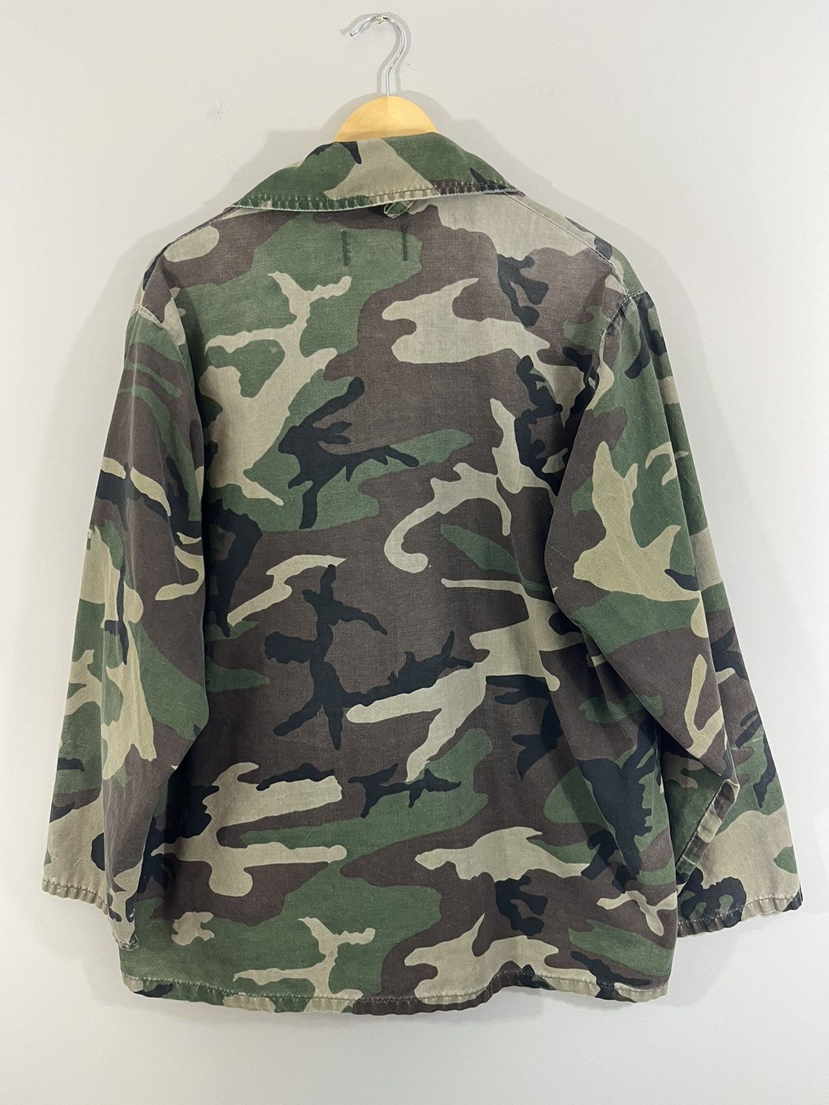 Vintage Thrashed Camo Print Military Army Overshirt Jacket Size US XL / EU 56 / 4 - 10 Thumbnail