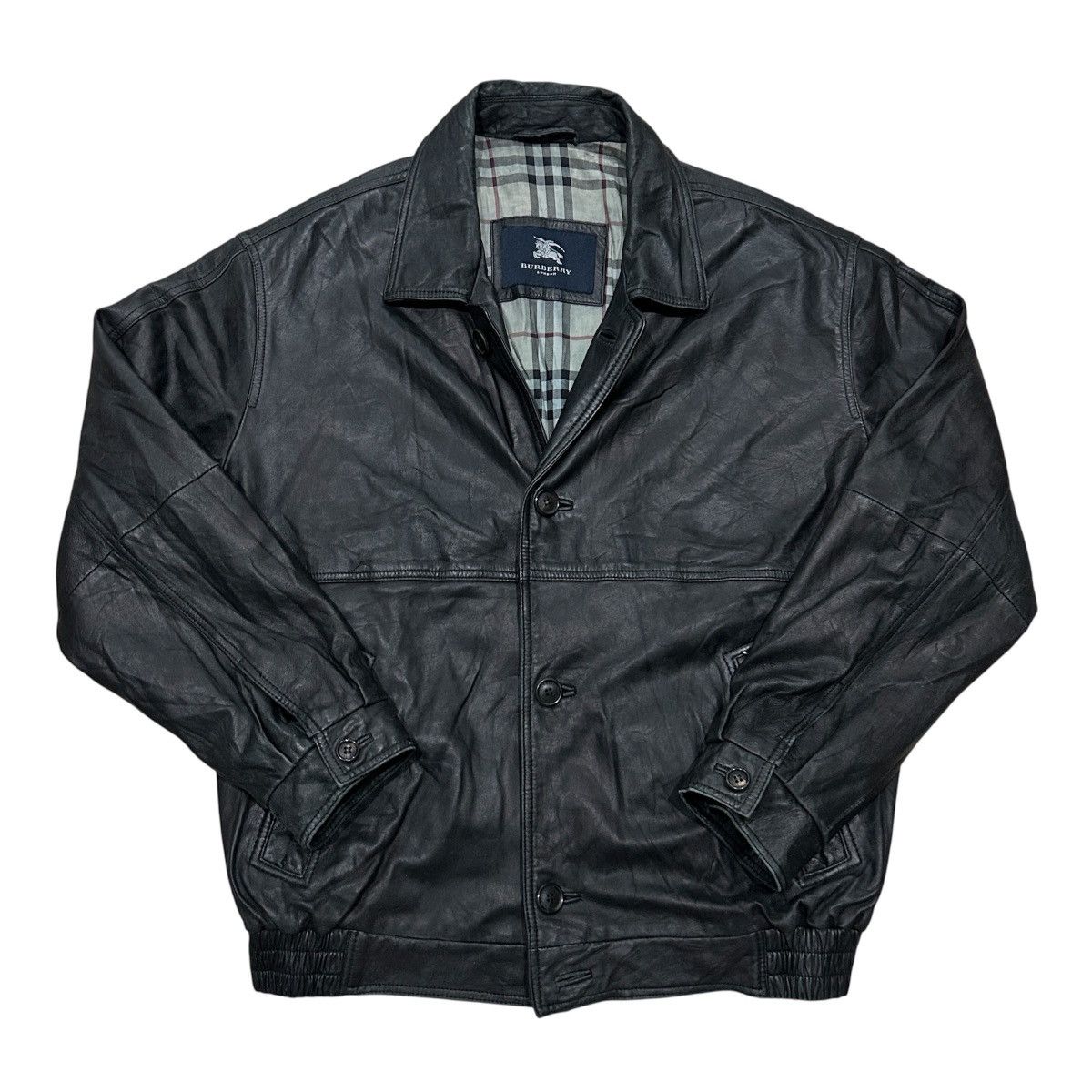 Burberry Vintage Burberry London Leather Jacket Size US M / EU 48-50 / 2 - 1 Thumbnail