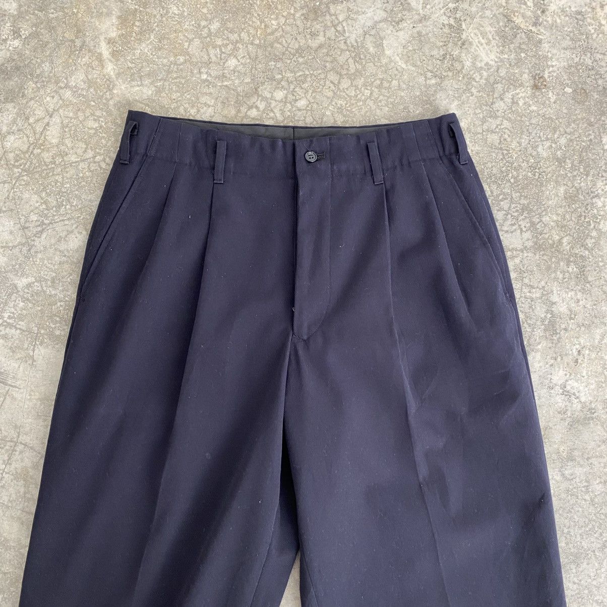 Yohji Yamamoto Yohji Yamamoto CJRC 2 Tucks Wool Blend Wide Trouser Pants Size US 31 - 9 Thumbnail