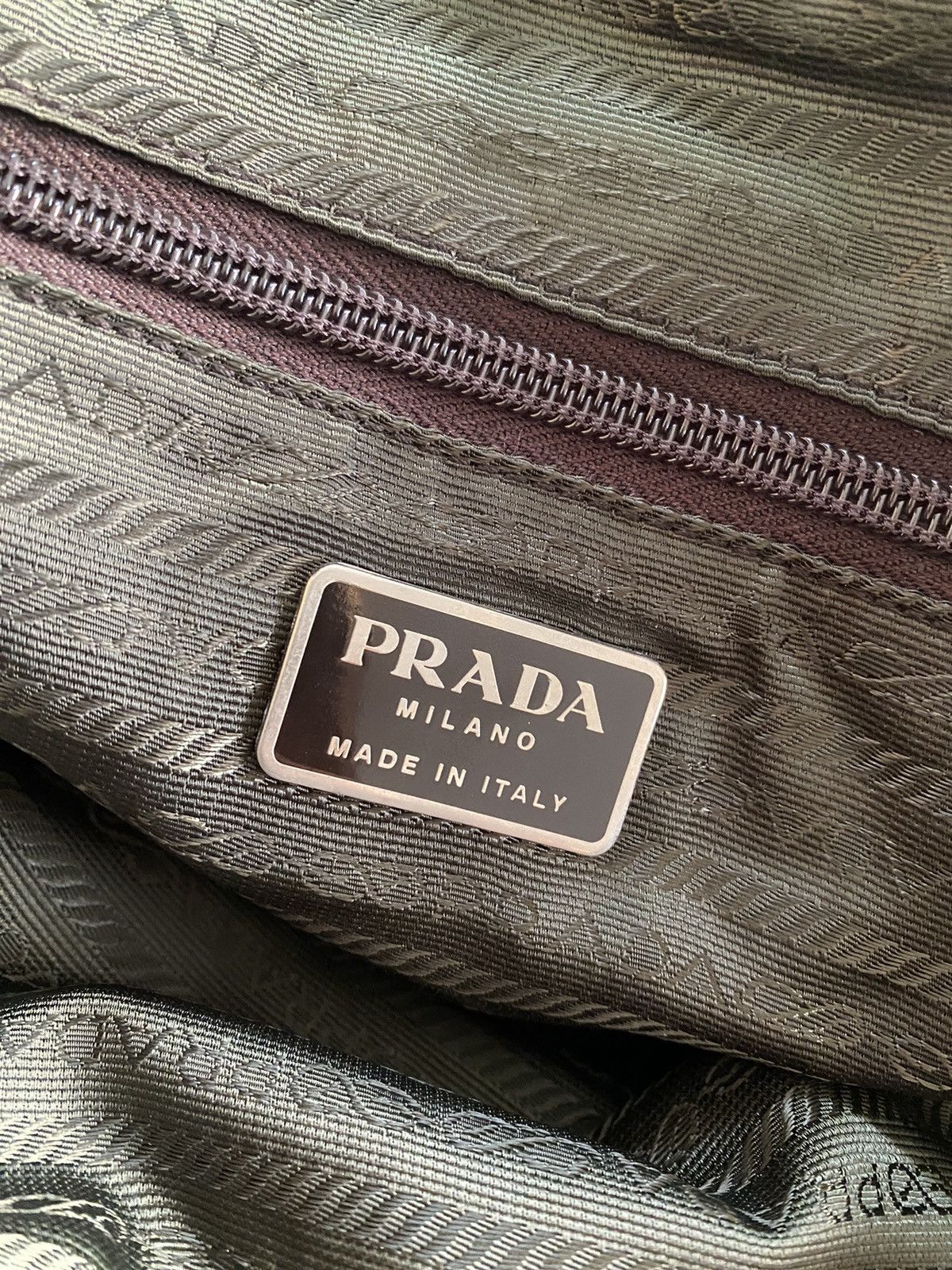 Prada Prada Nylon Khaki Tessuto Size ONE SIZE - 8 Thumbnail