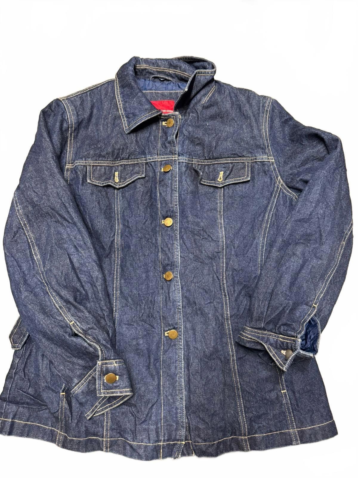 Designer Gloria Vanderbilt Denim Jacket - Classic Blue Size US M / EU 48-50 / 2 - 2 Thumbnail