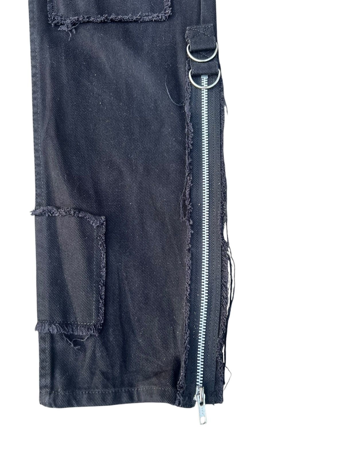 Japanese Brand Vintage King Mob Japan Black Denim Bondage Trouser Jeans Size US 32 / EU 48 - 13 Thumbnail