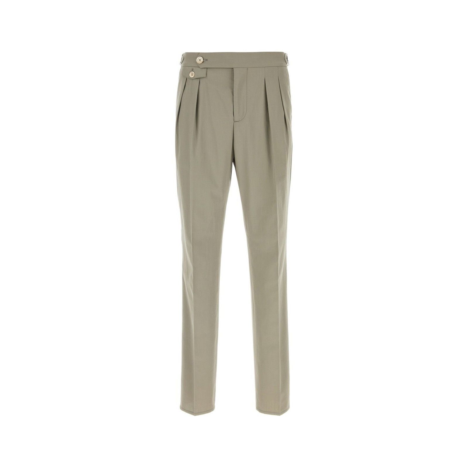 BRUNELLO CUCINELLI Gray Cotton Pants New & Authentic (Men's