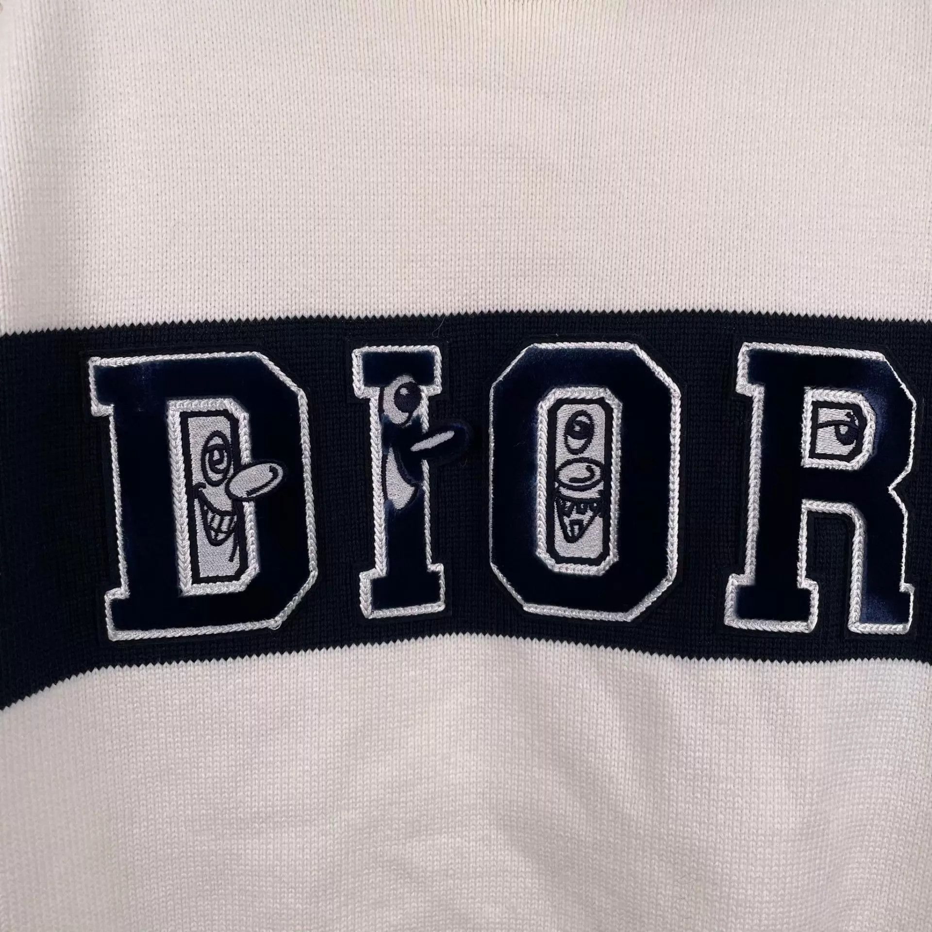 Dior Dior Knit Sweater Ivory & Black Colorblocked M Size US M / EU 48-50 / 2 - 3 Thumbnail