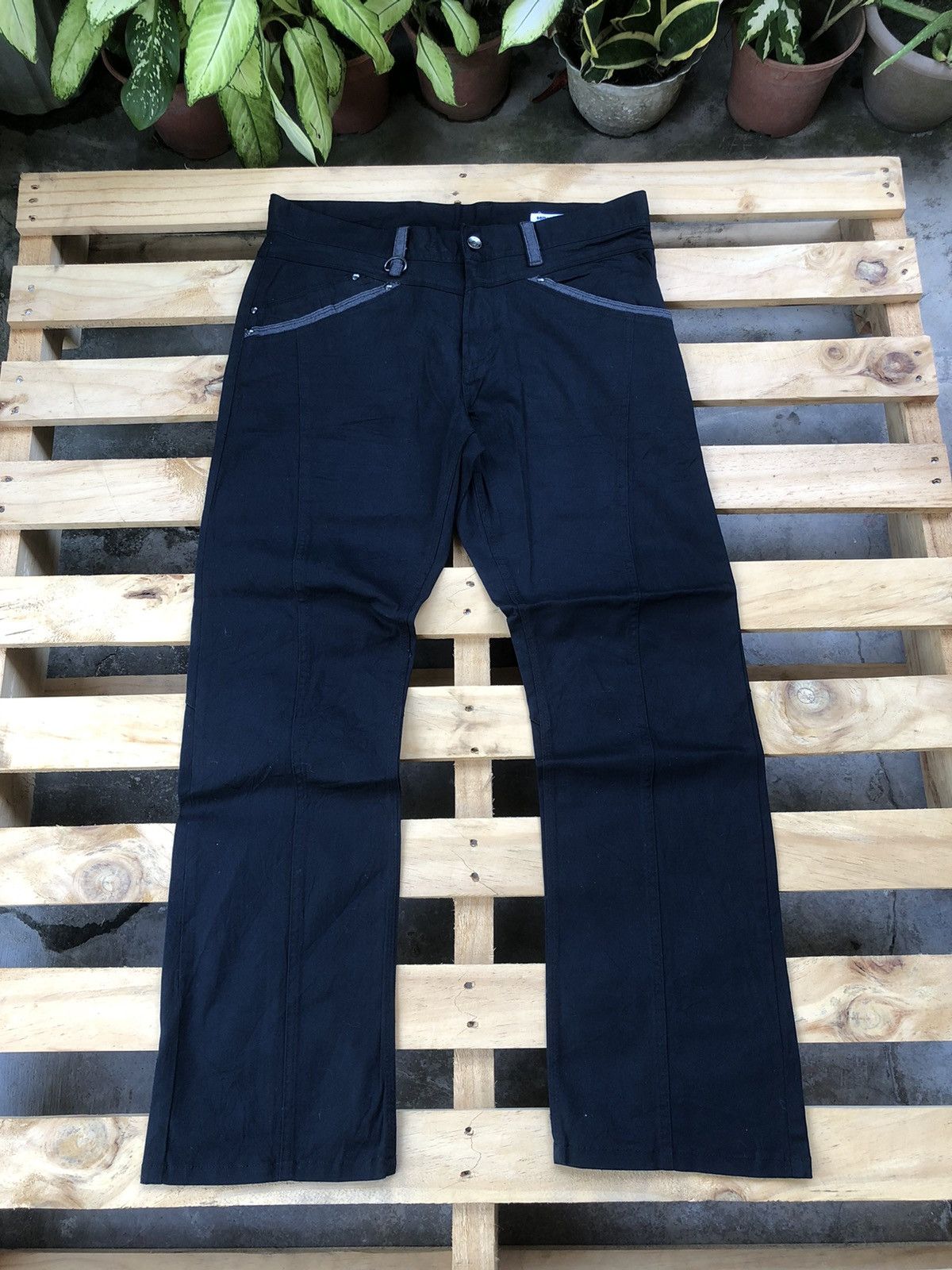 Japanese Brand × Vintage × semanticdesign Vintage Japanese Brands Semantic Design Black Pants Size US 34 / EU 50 - 1 Thumbnail