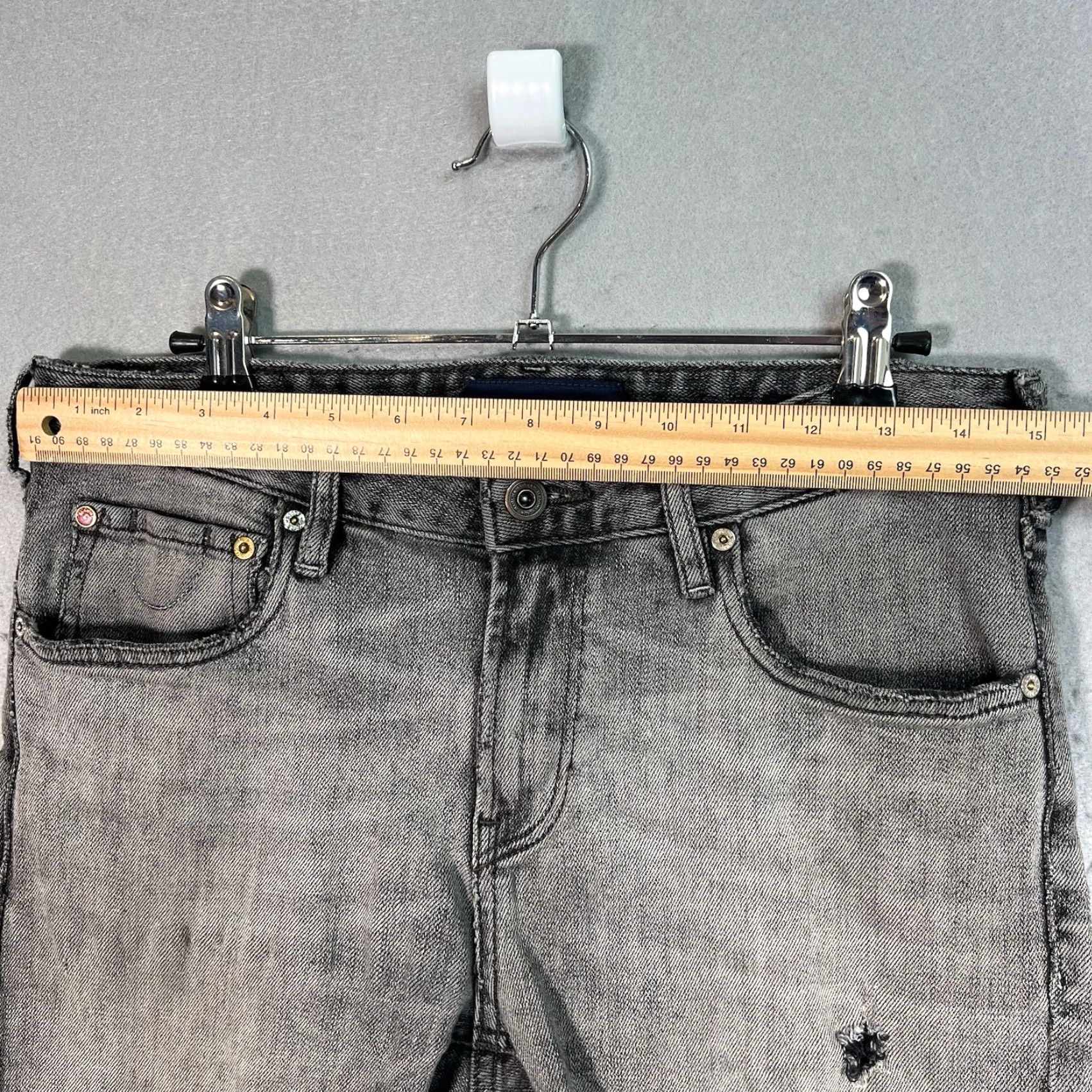Scotch & Soda VINTAGE Scotch & Soda Bermuda Shorts Mens Adult 30 Gray 6.5 in Inseam Cotton Blend Denim Flat Front Shorts Size US 30 / EU 46 - 3 Thumbnail