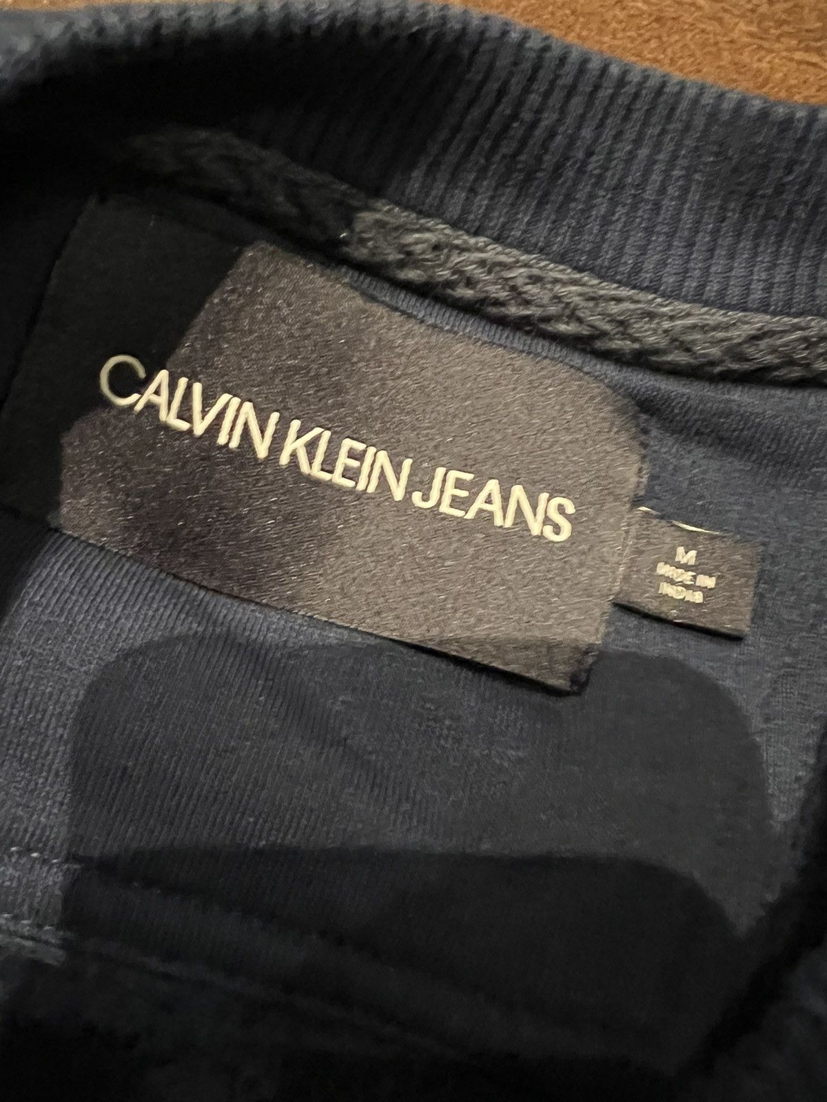 Calvin Klein Calvin Klein Sweatshirt Blue | Orange Logo | Medium Size US M / EU 48-50 / 2 - 3 Thumbnail