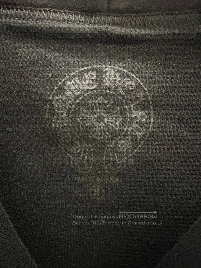 Black Chrome Hearts Zip Hoodie.