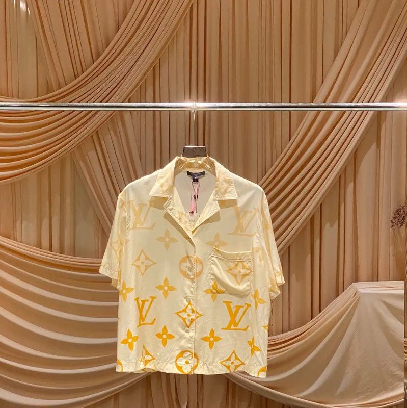 Louis Vuitton Colorful Silk Women's Shirt 0089