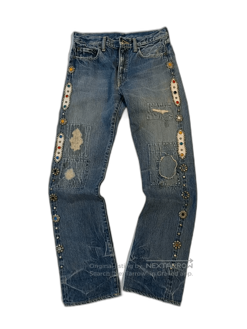 Kapital unique kapital gemstone embellished jeans. Size US 30 / EU 46 - 1 Thumbnail