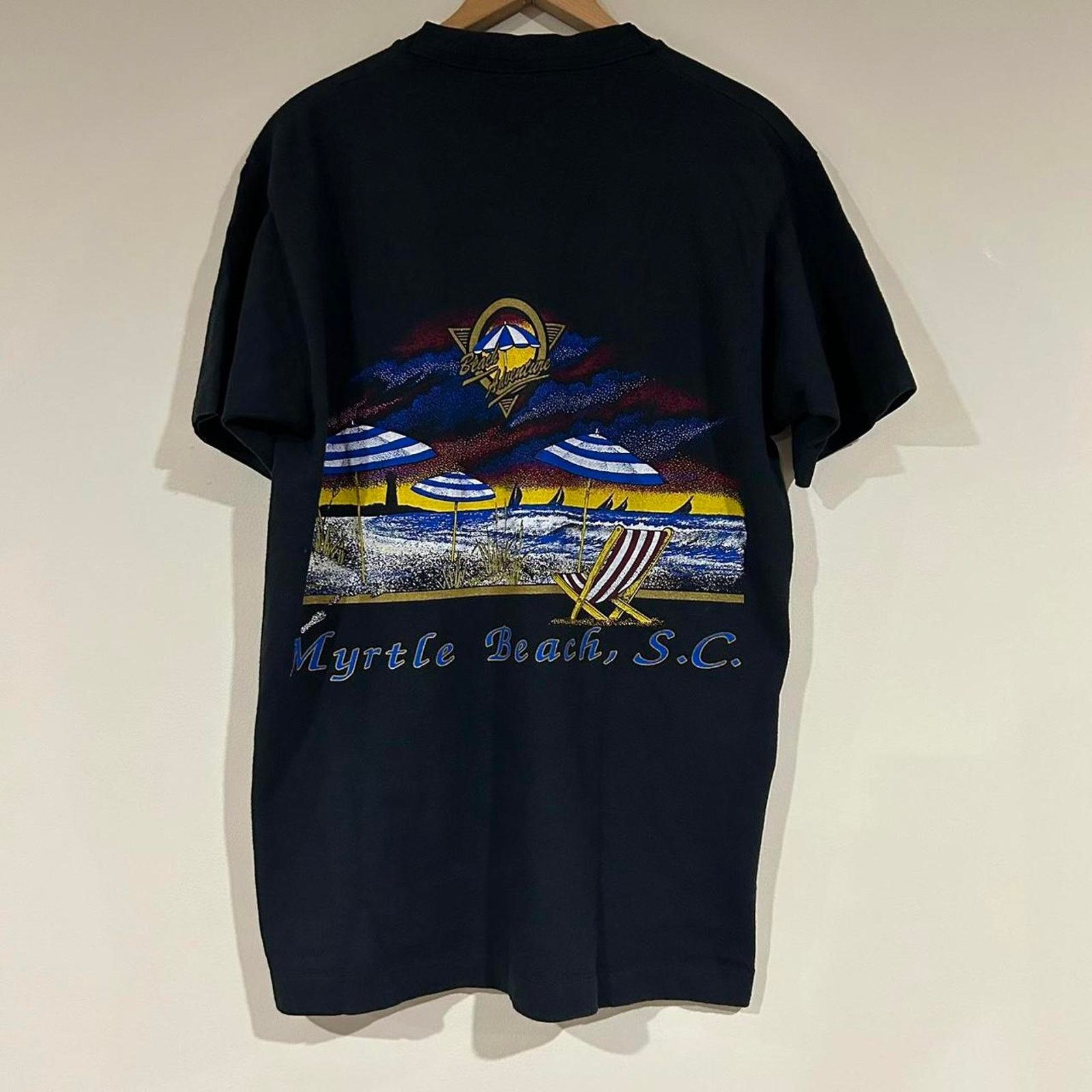Fruit Of The Loom Vintage Myrtle Beach South Carolina Wraparound Tee Shirt Size US L / EU 52-54 / 3 - 2 Thumbnail