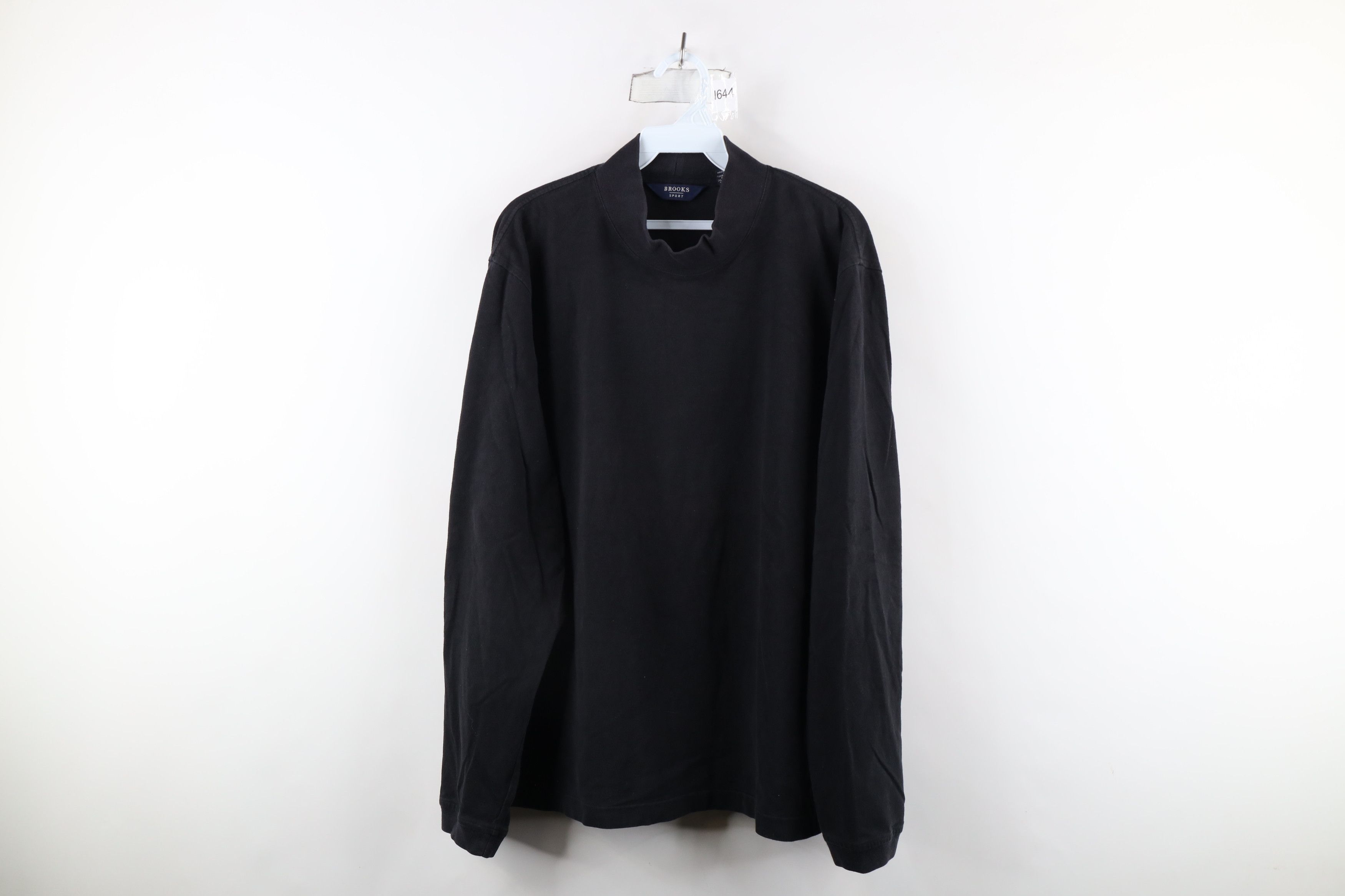 Brooks Brothers × Vintage Vintage 90s Brooks Brothers Mock Neck Long Sleeve T-Shirt Size US L / EU 52-54 / 3 - 1 Thumbnail