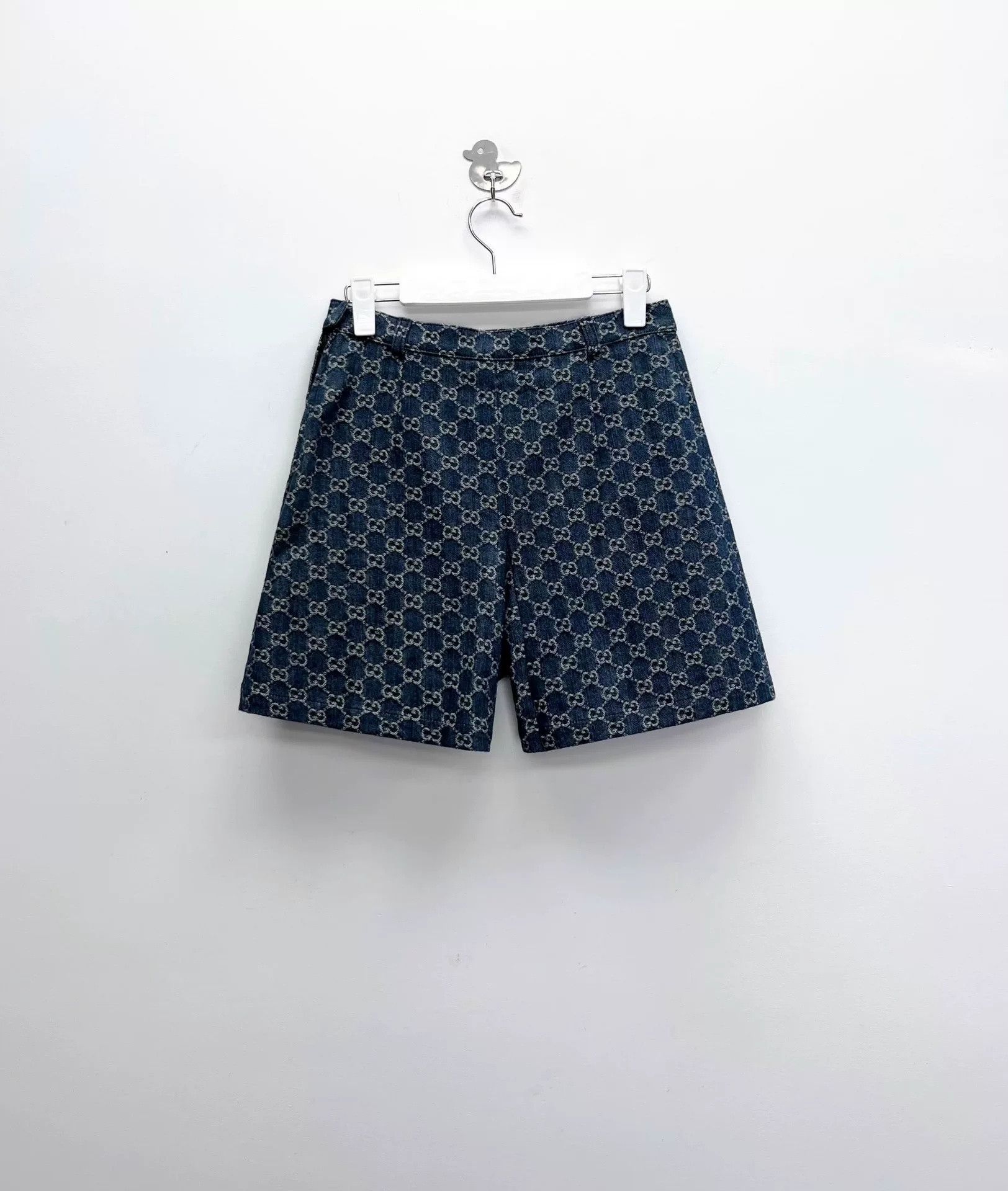 Gucci Gucci Washed Denim Shorts w/ Double G Buckle Size US S / EU 44-46 / 1 - 2 Thumbnail