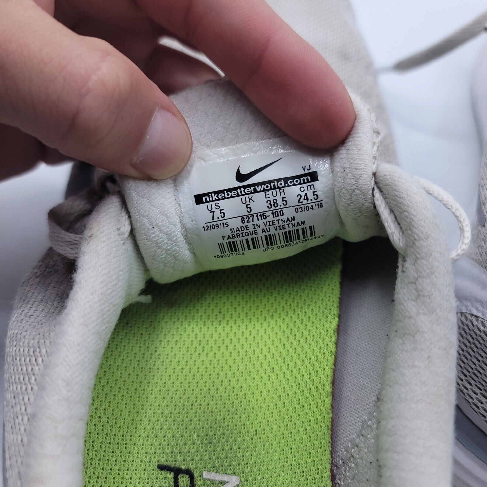 Nike Nike Free RN Distance Shoe Womens Size 7.5 827116-100 Gray Size US 7.5 / IT 37.5 - 8 Thumbnail