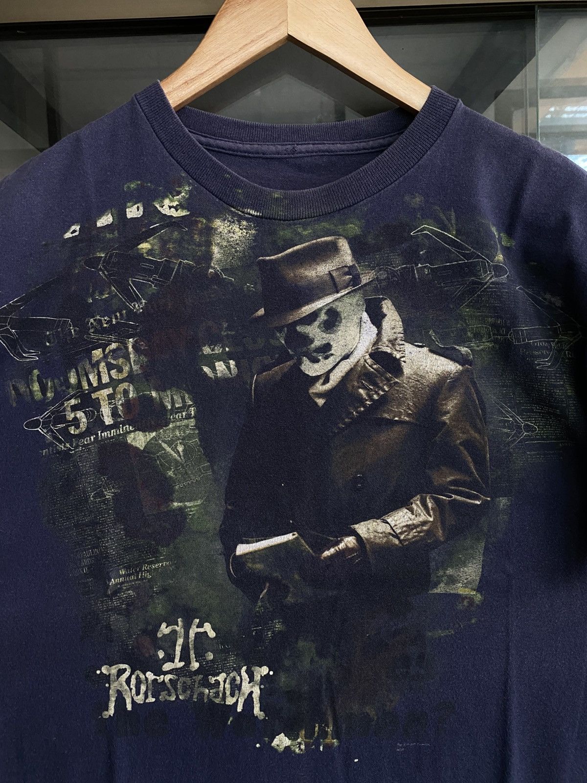 Vintage Watchmen Movie Rorschach 2009 Shirt Size US L / EU 52-54 / 3 - 5 Thumbnail