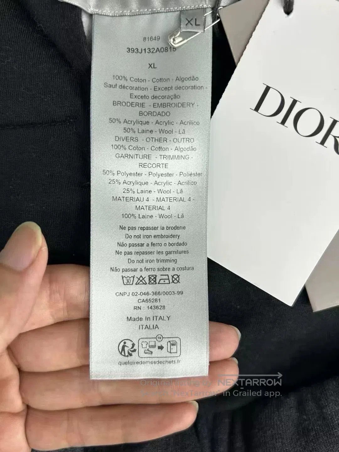 Japanese Brand Dior x Denim Tears Tears Jogger Pants. Size US 43 - 4 Thumbnail
