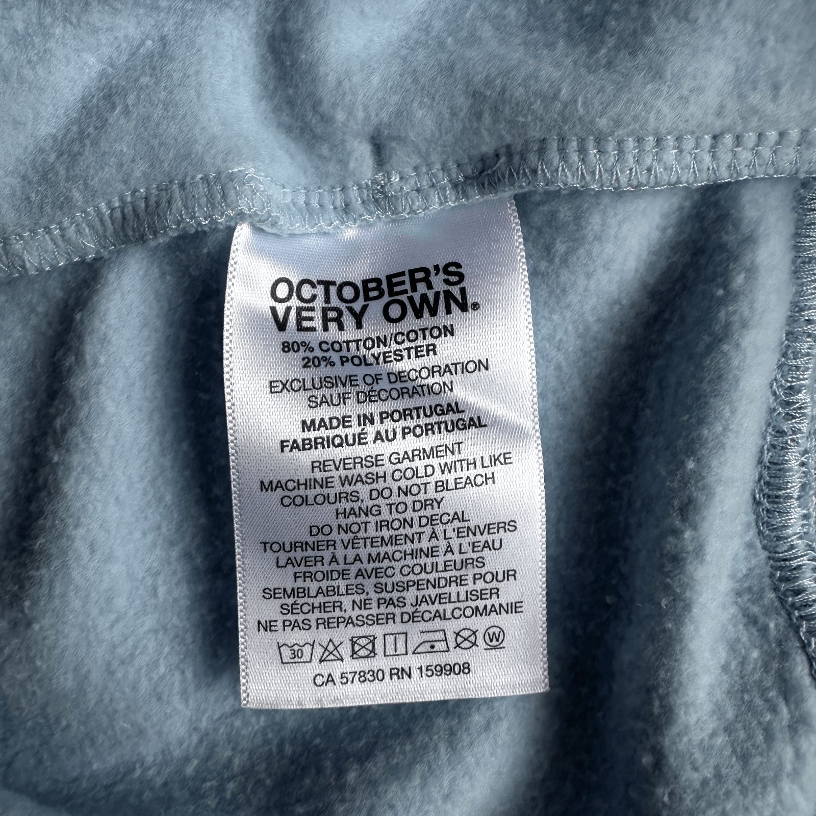 October's Very Own OVO Blue Chenile OG Owl Hoodie Size Medium Size US M / EU 48-50 / 2 - 5 Thumbnail